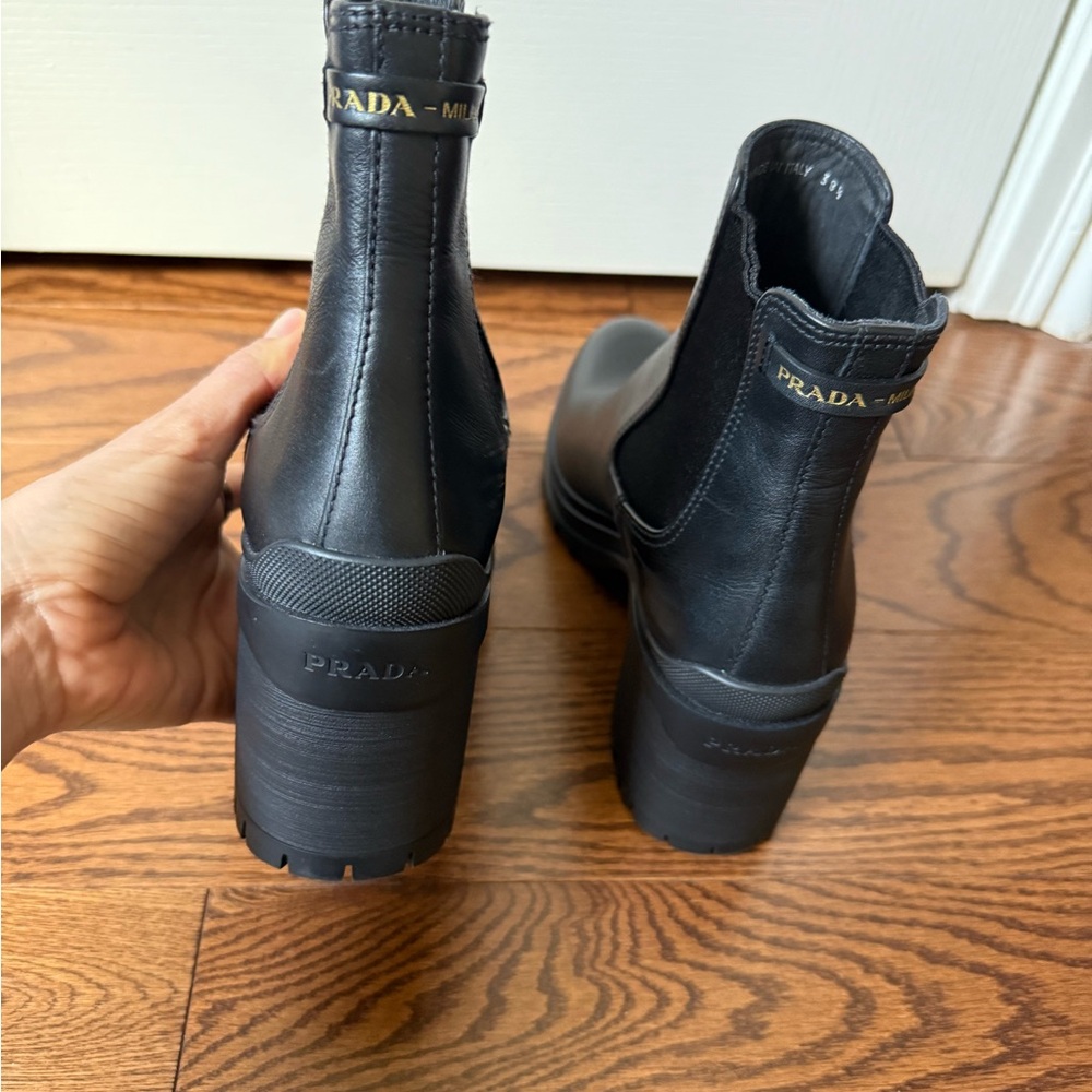 Prada Lug Sole Chelsea Boot 38.5 - Picture 3 of 12